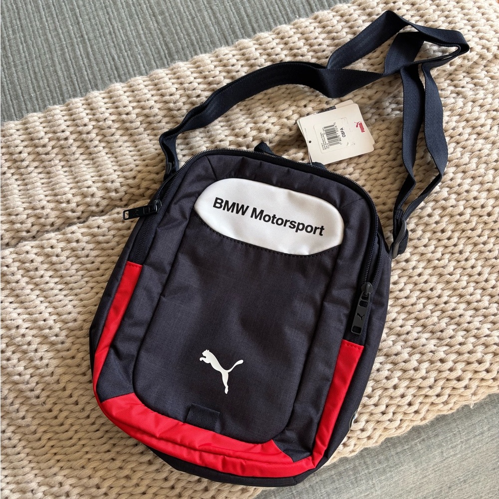 Puma BMW Motorsport Black and Red Bag